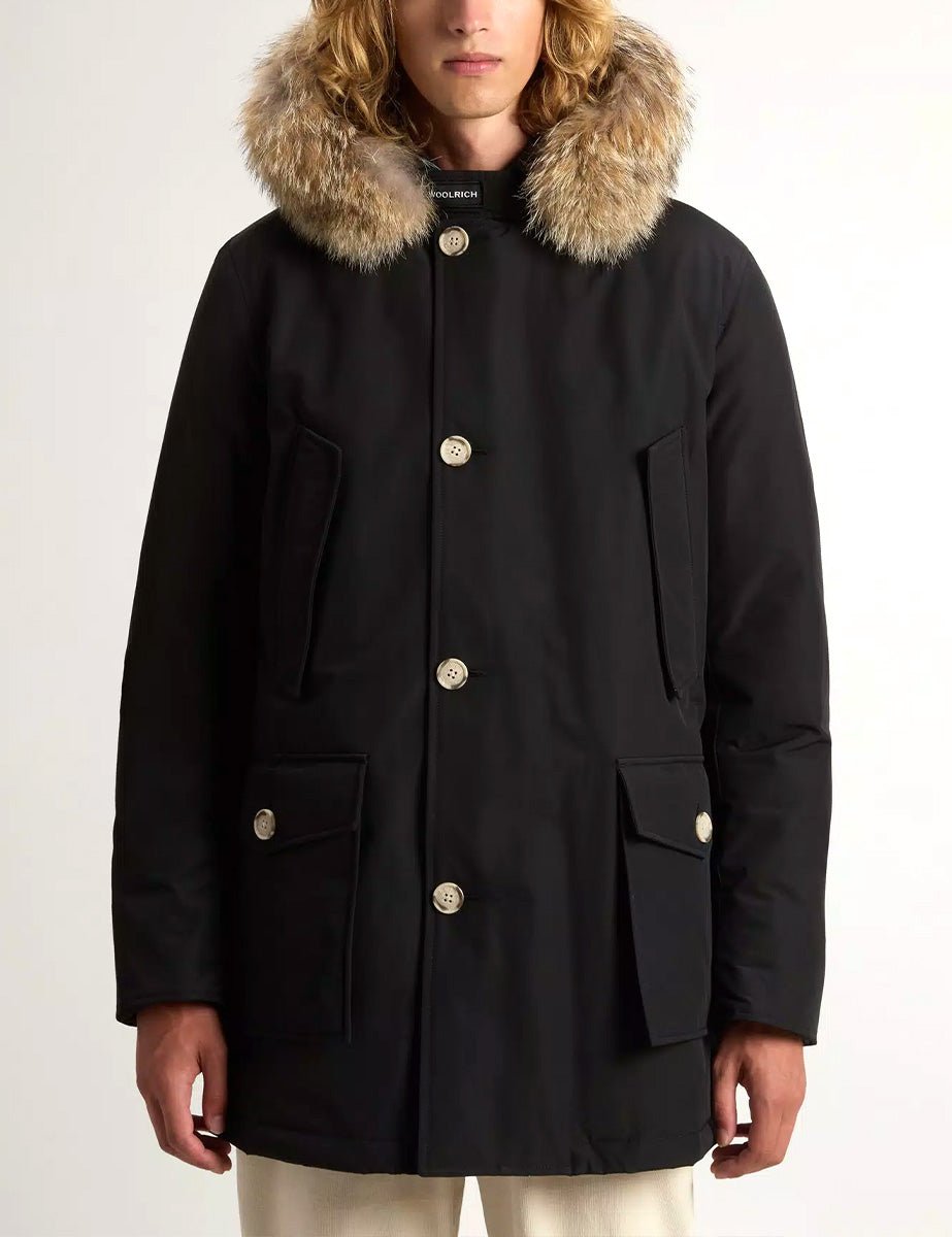 parka arctic detachable fur black - woolrich - giacca