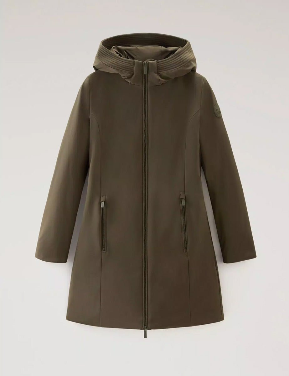 parka firth down dark green - woolrich - piumino