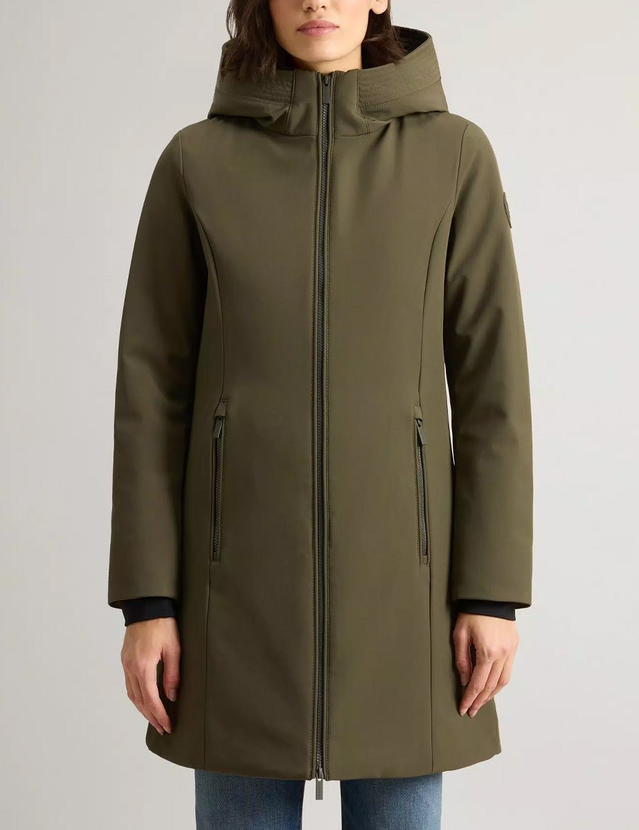 parka firth down dark green - woolrich - piumino