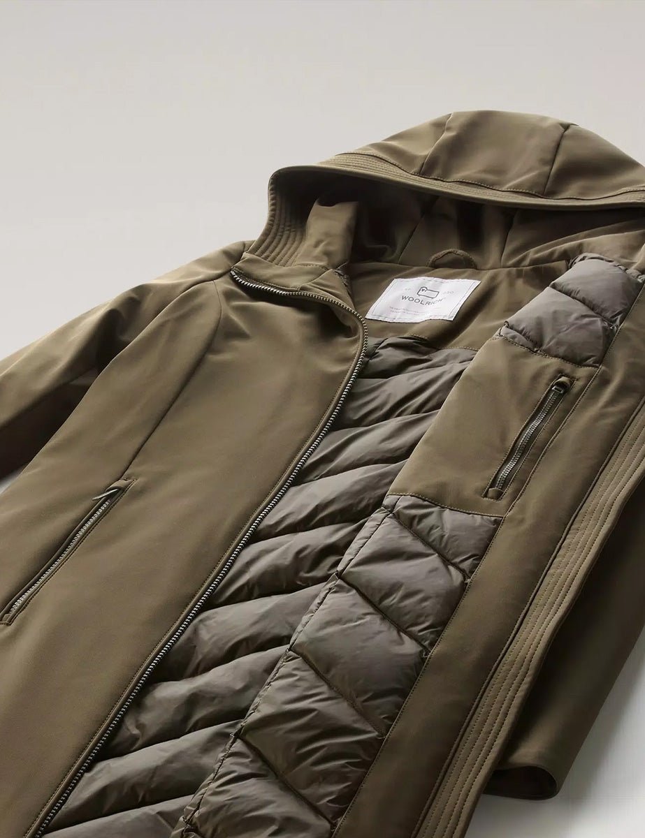 parka firth down dark green - woolrich - piumino