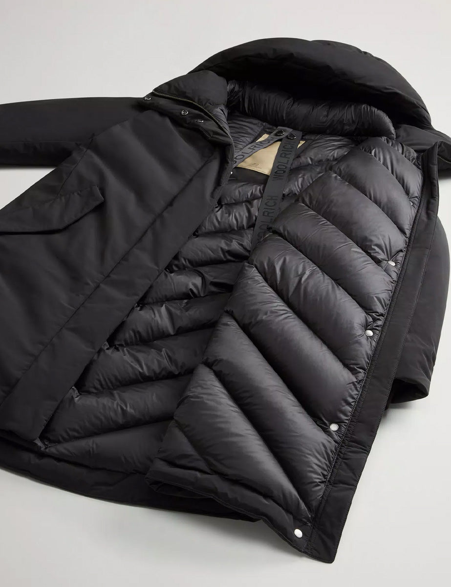 parka luxury cocoon black - woolrich - piumino