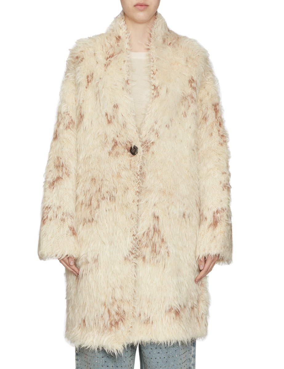 pellicca maglia jacquard bianco - roberto collina - pelliccia