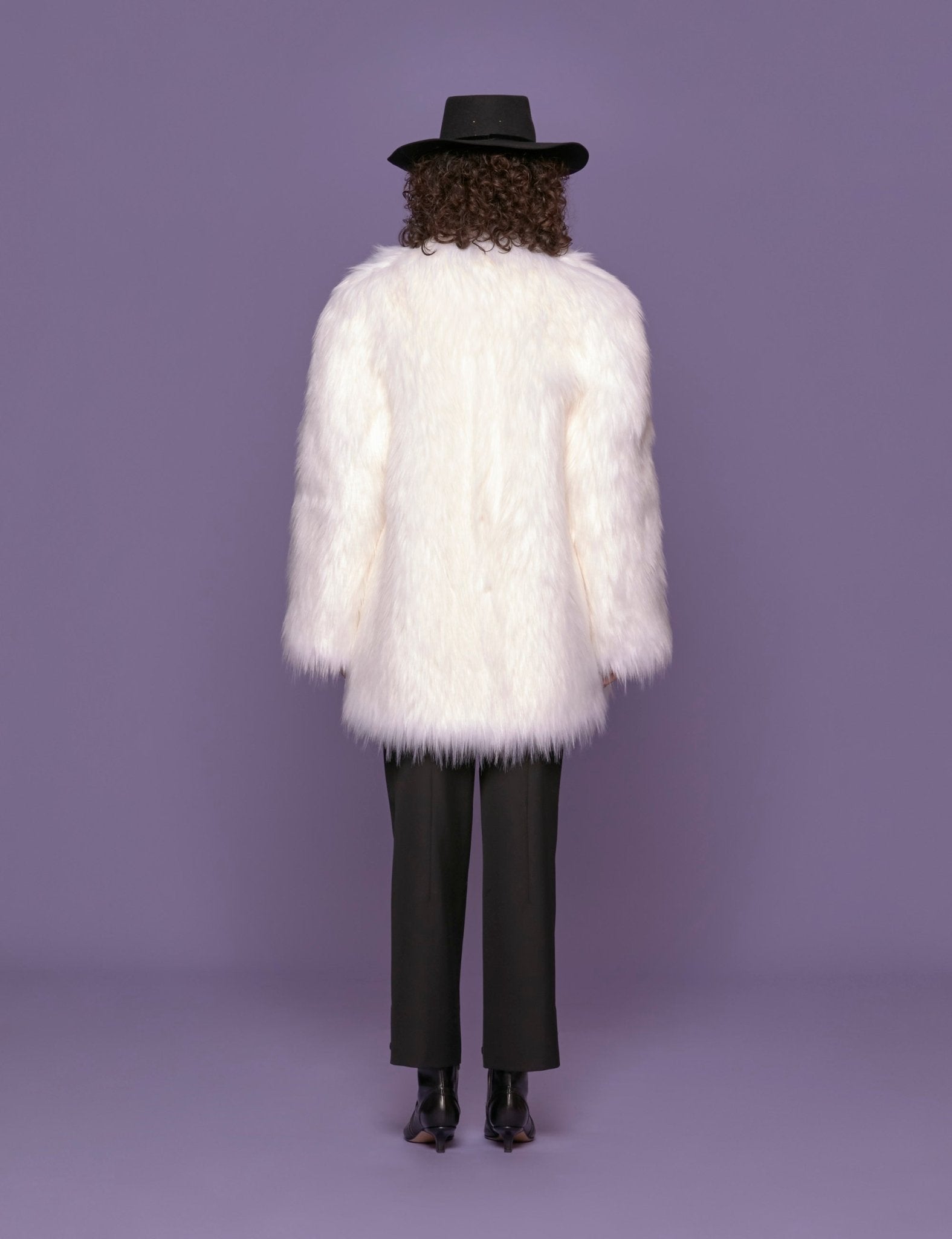 pelliccia ecofox strass bianco - vivetta - pelliccia