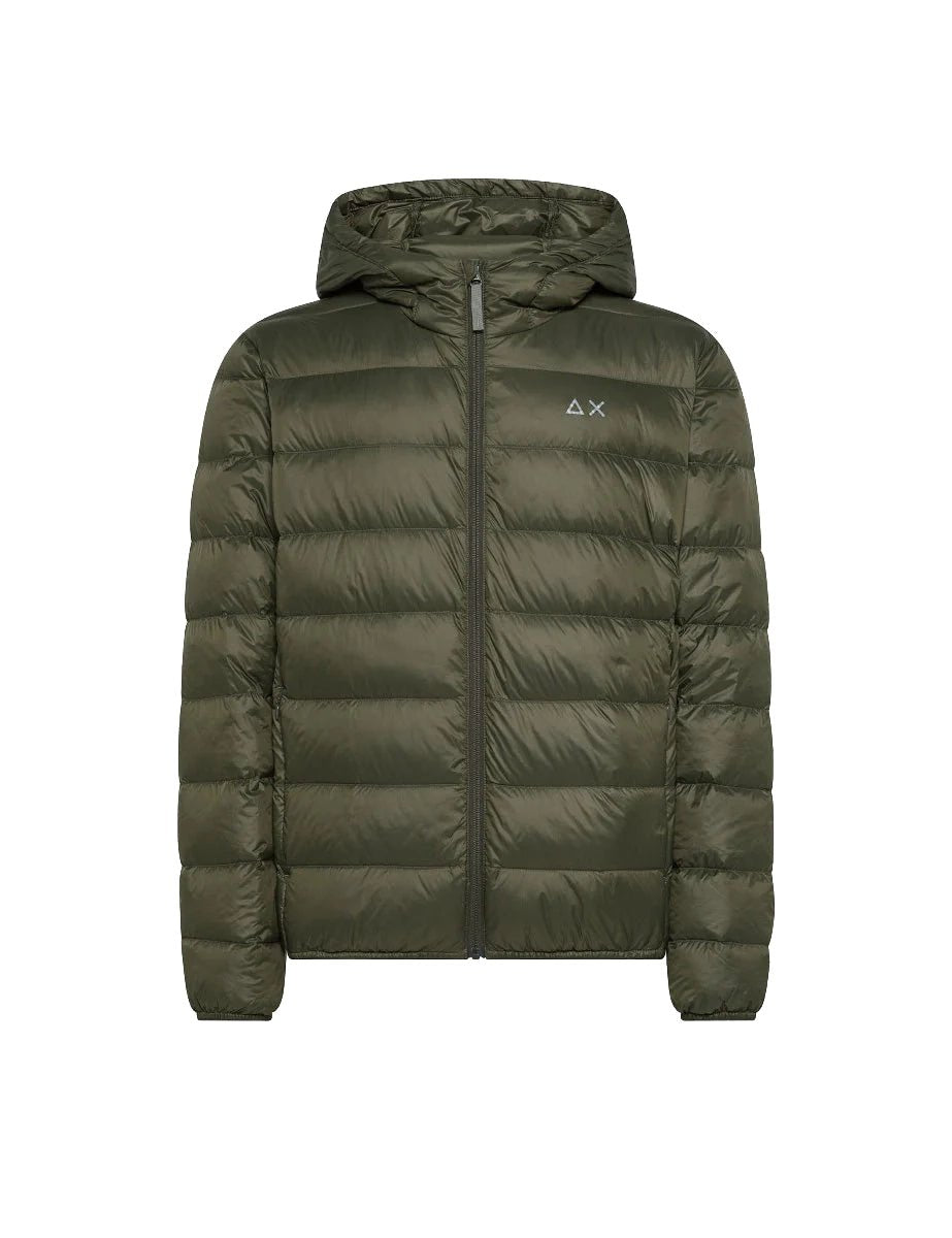 piumino cappuccio militare - sun68 - piumino