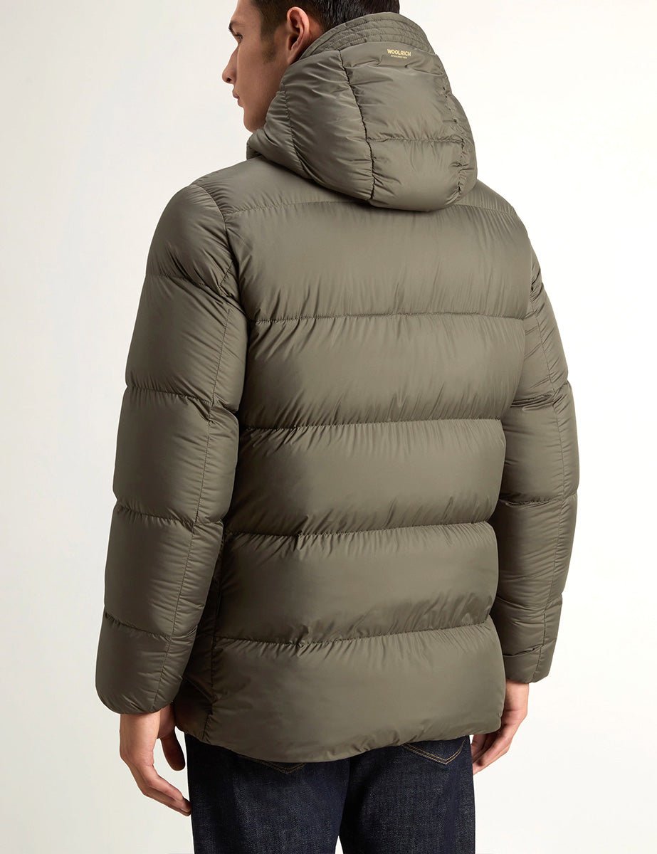 piumino cloud davis dark green - woolrich - piumino