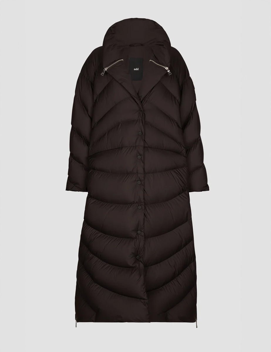 piumino long cocoon nero - add - piumino