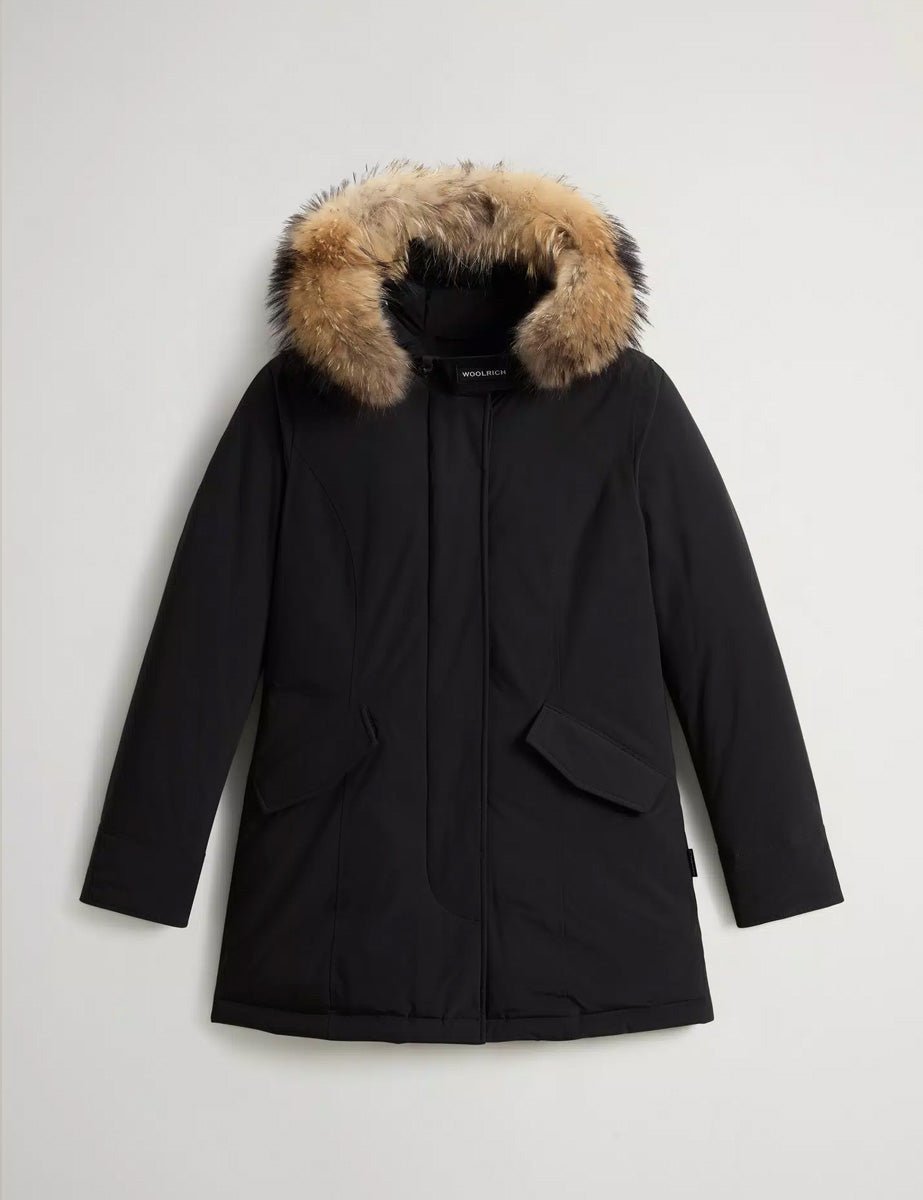 piumino luxury arctic raccoon black - woolrich - piumino