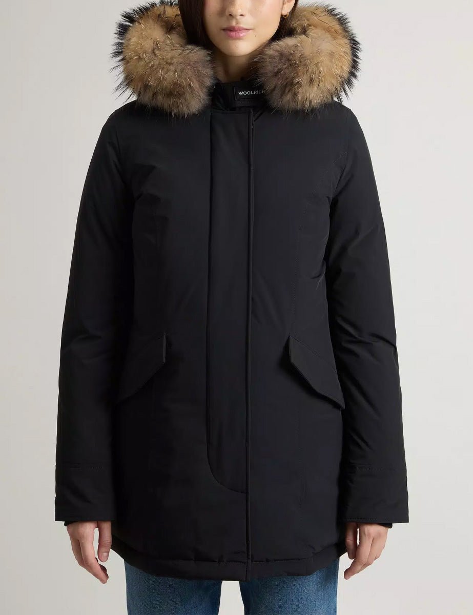 piumino luxury arctic raccoon black - woolrich - piumino