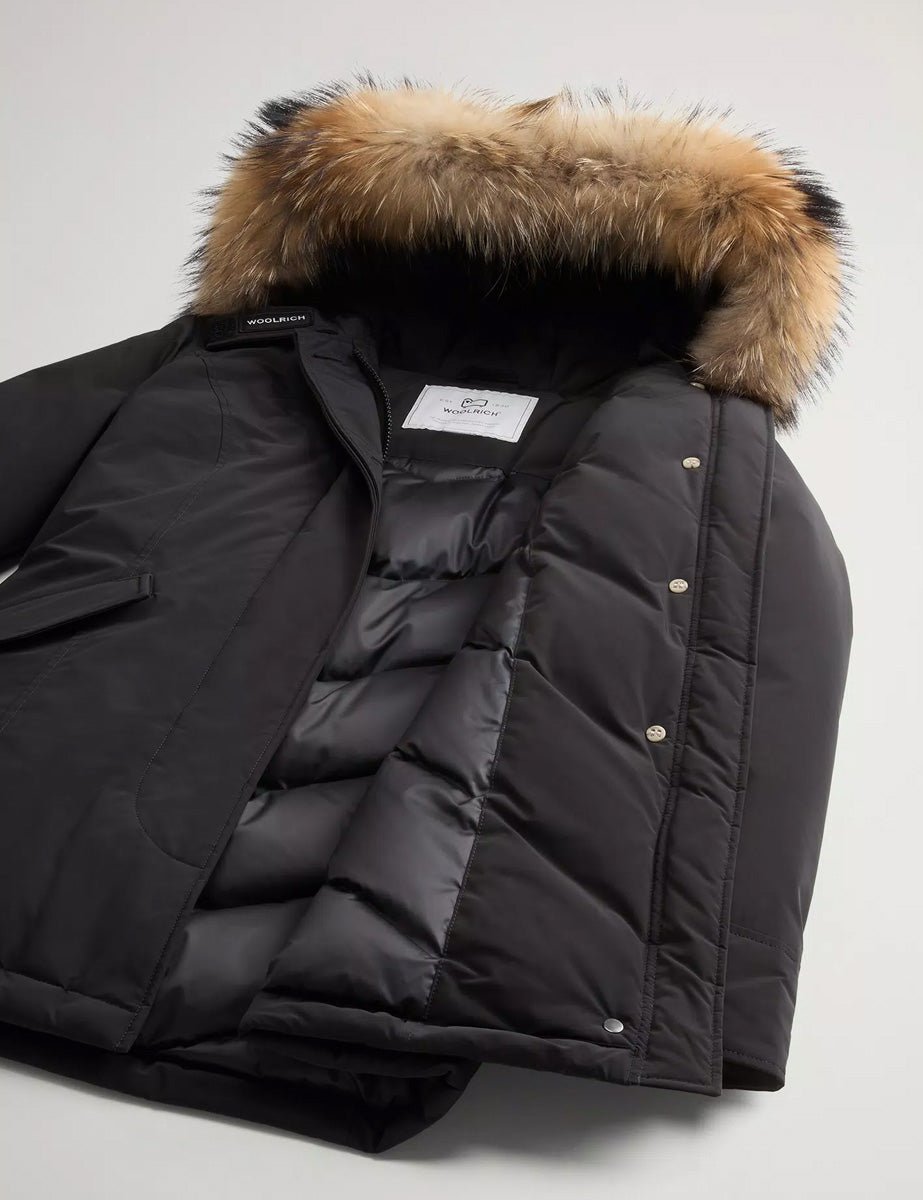 piumino luxury arctic raccoon black - woolrich - piumino