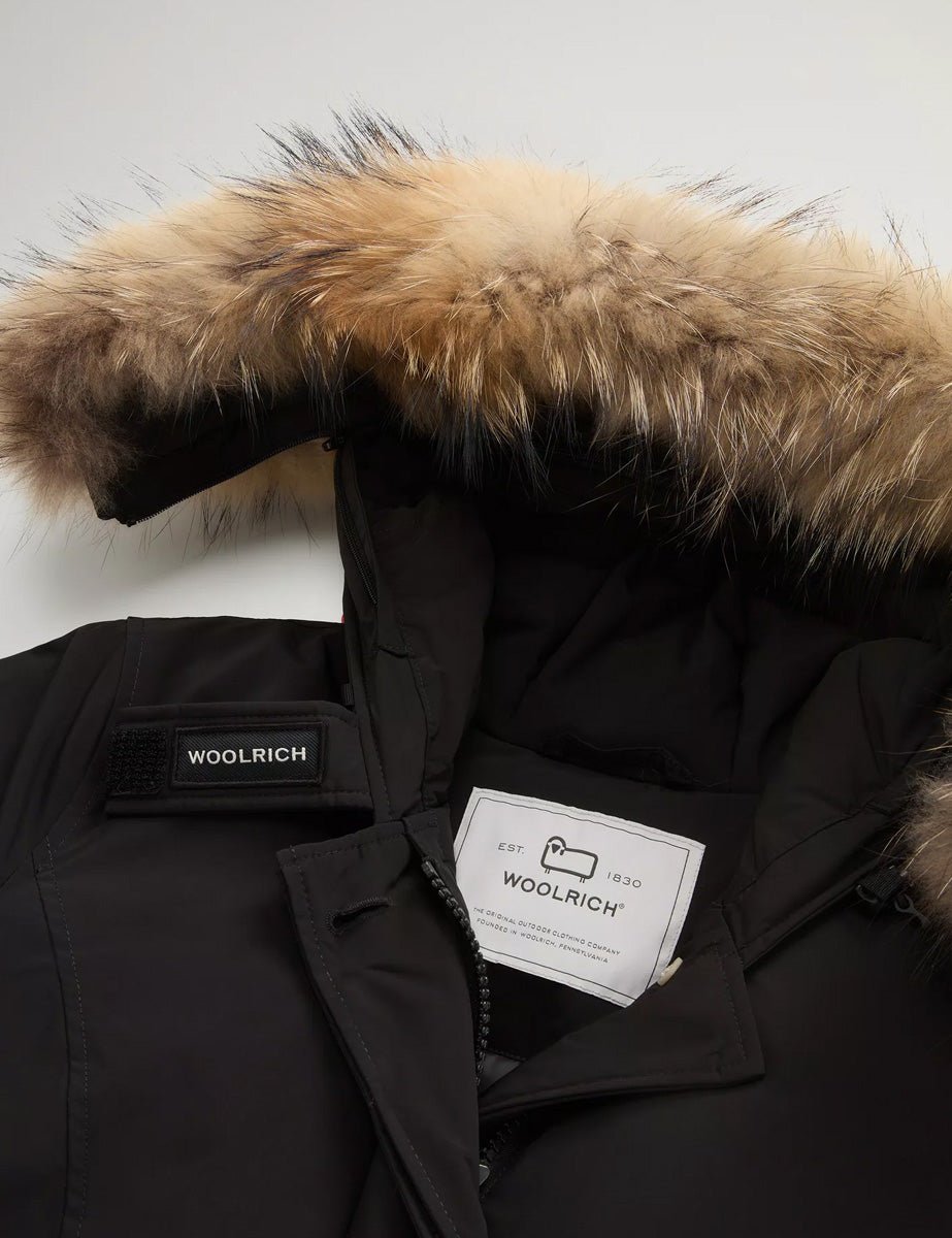 piumino luxury arctic raccoon black - woolrich - piumino