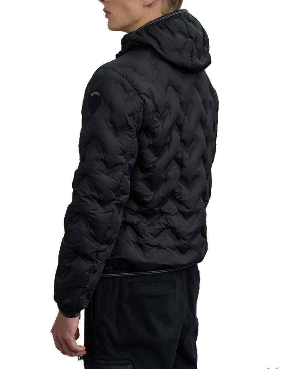 piumino nastrato piery nero tabacco - blauer - piumino