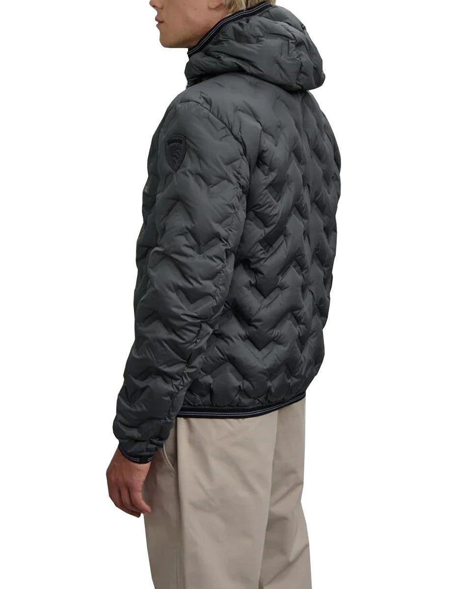 piumino nastrato piery tiglio tabacco - blauer - piumino