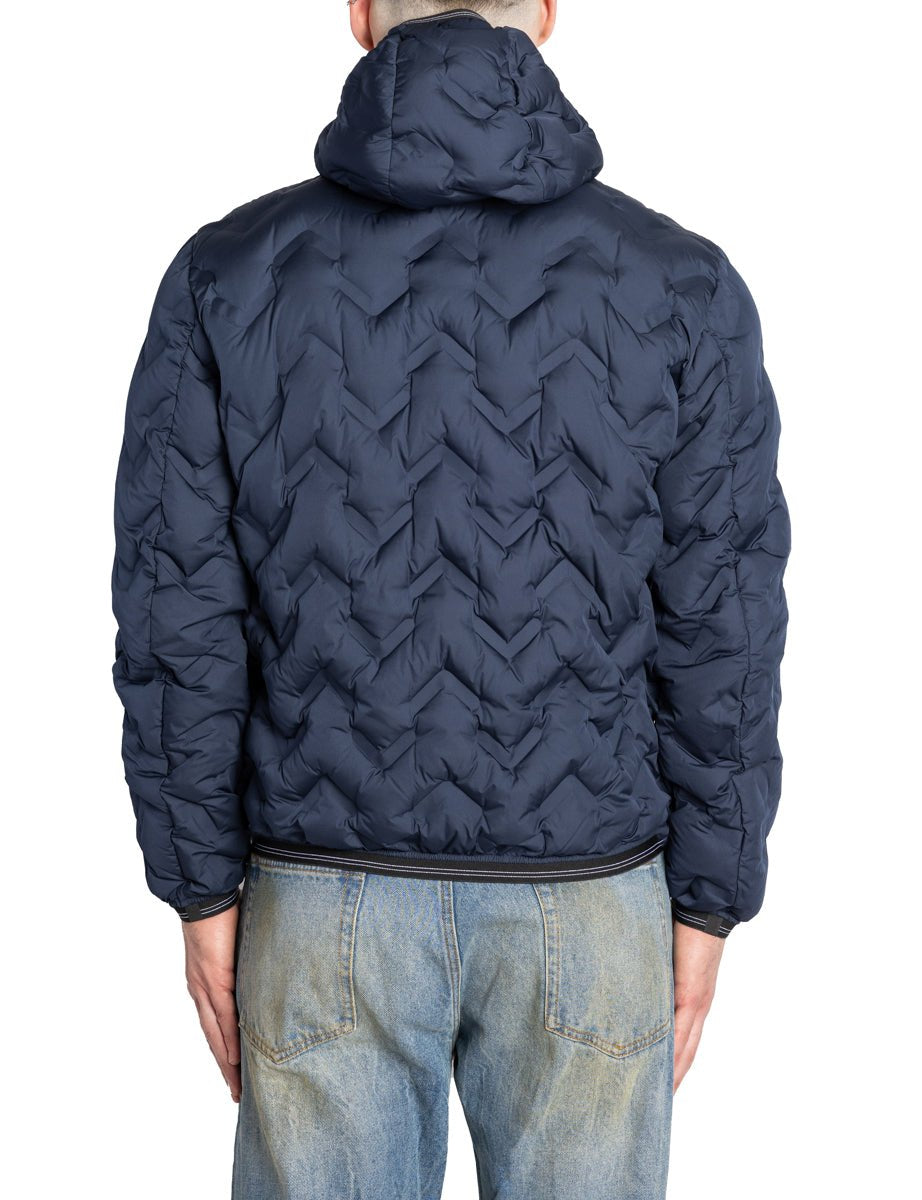piumino piery blu marrone - blauer - piumino