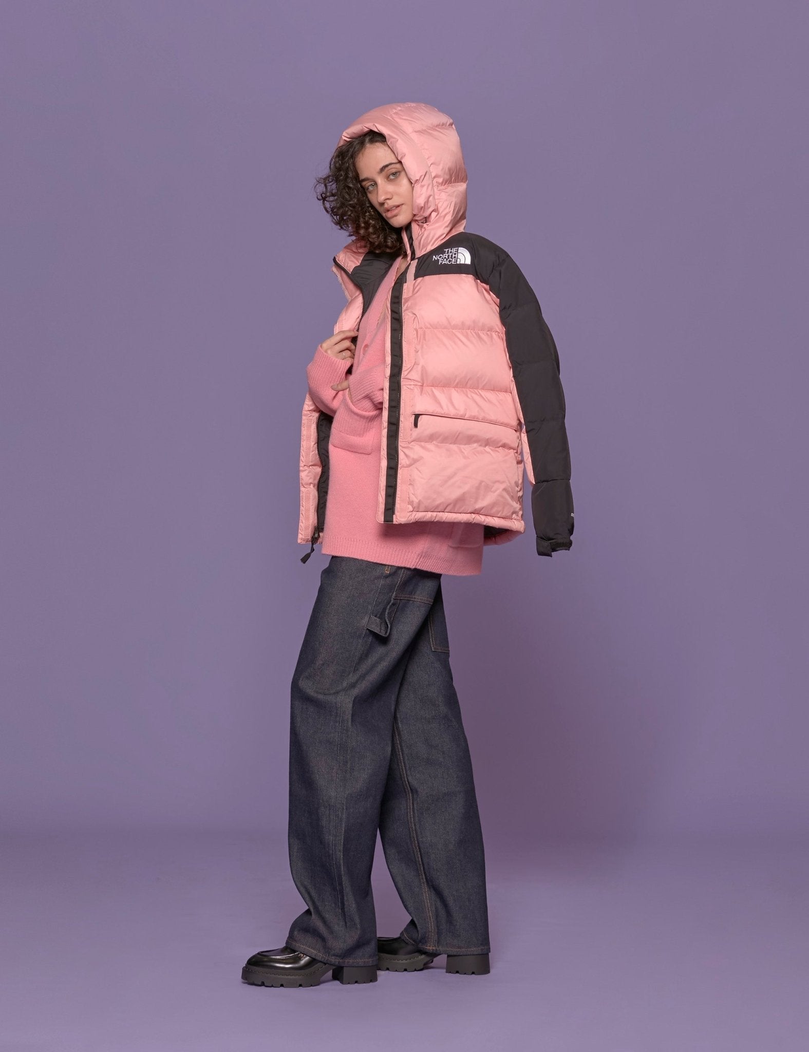 piumino rosa - the north face - piumino