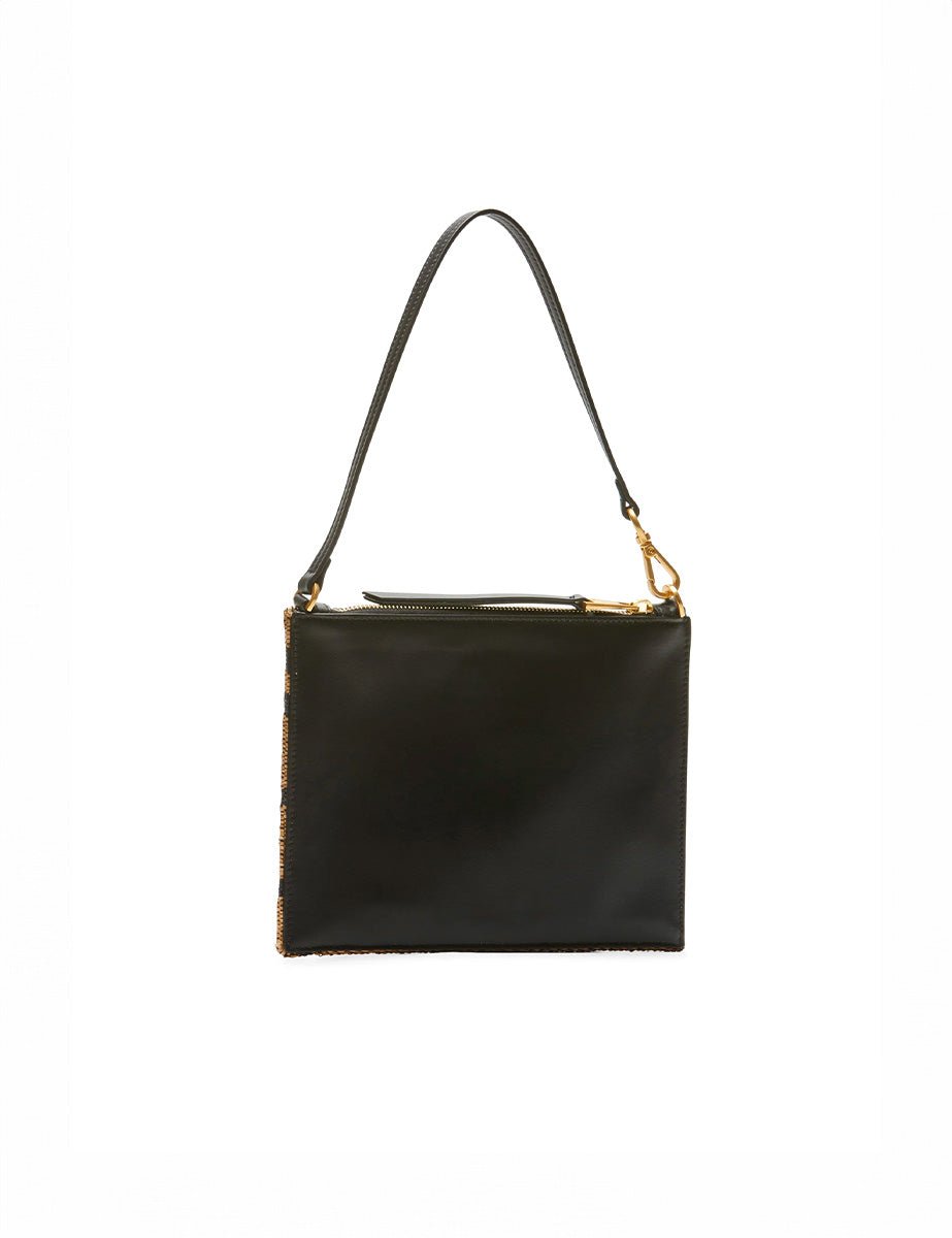 pochette rafia tiger print - n21 alessandro dell'acqua - clutch