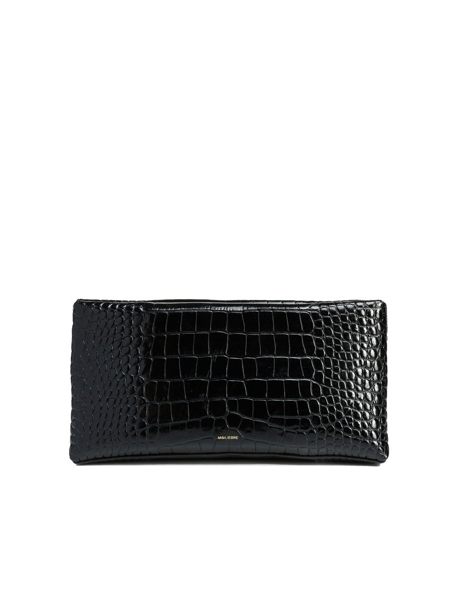 pochette stampa cocco nero - mouliebre - clutch