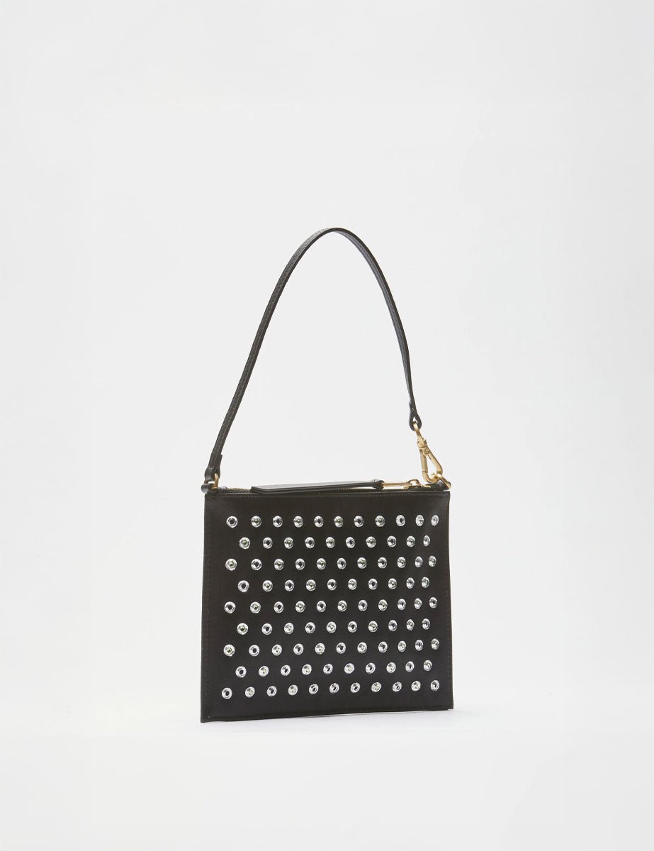 pochette studs large nero - n21 alessandro dell'acqua - clutch