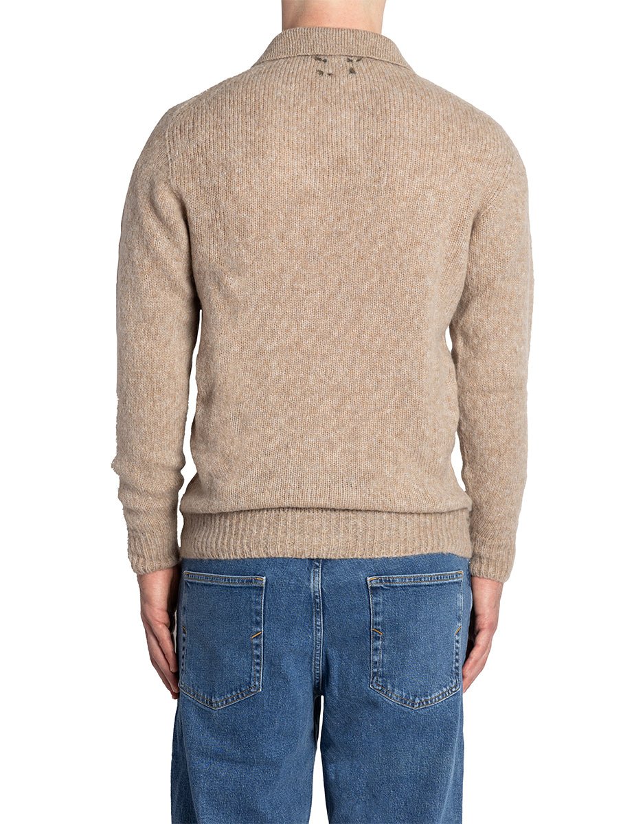 polo alpaca lana beige corda - bob - polo