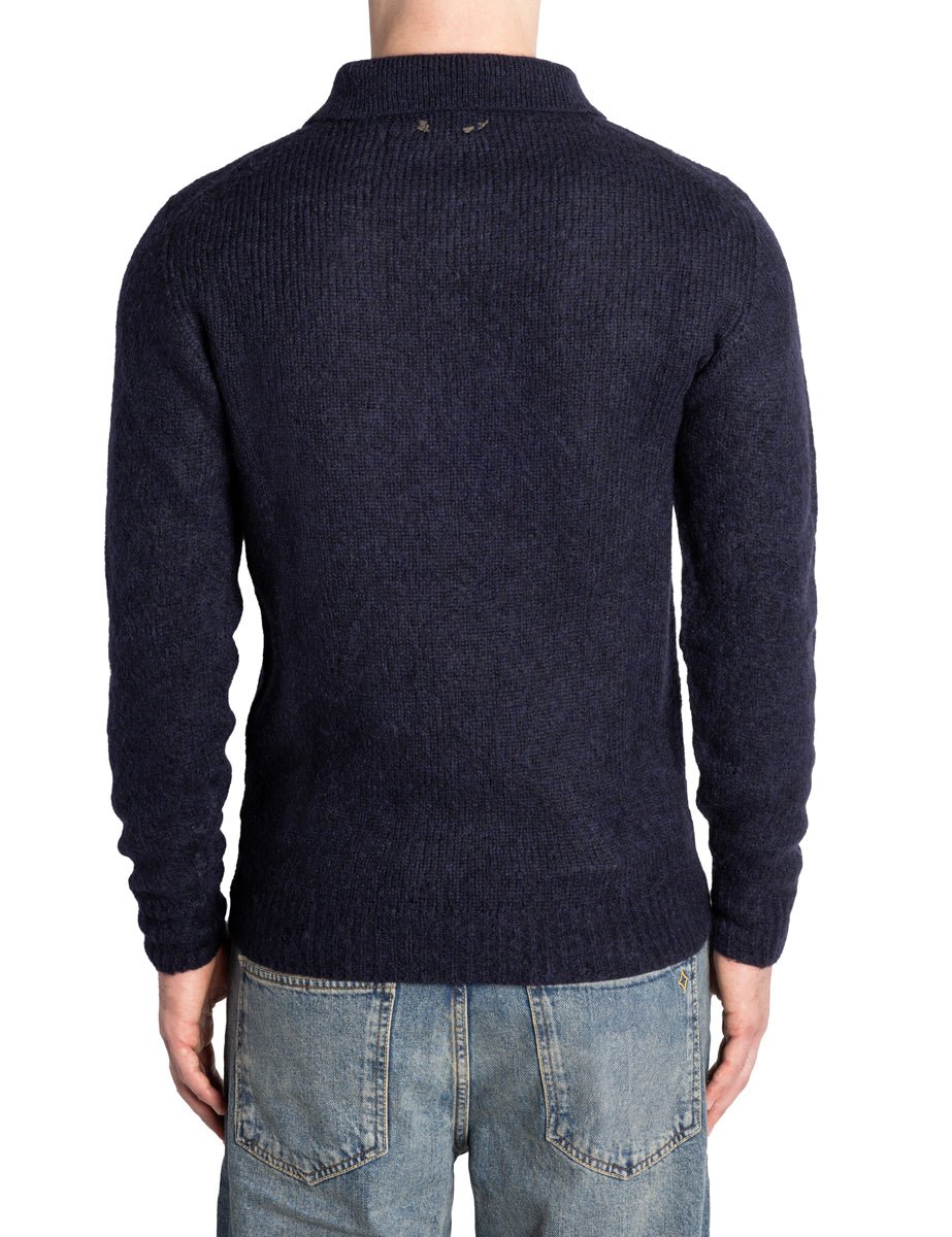 polo alpaca lana blu - bob - polo