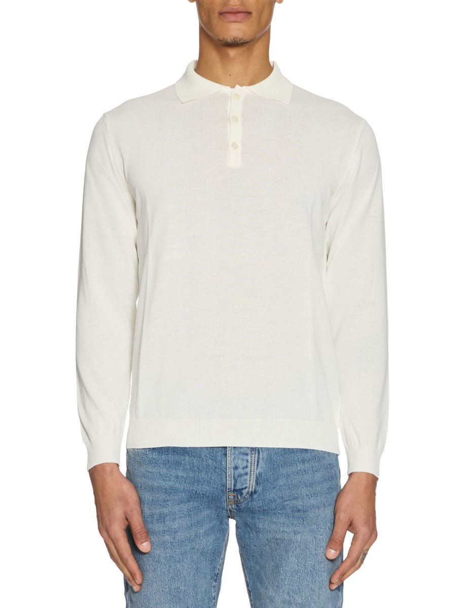 polo cotone crepe panna - daniele fiesoli - polo