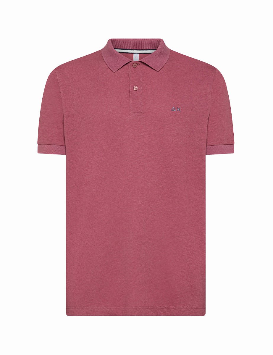 polo jersey lino rosa - sun68 - maglia