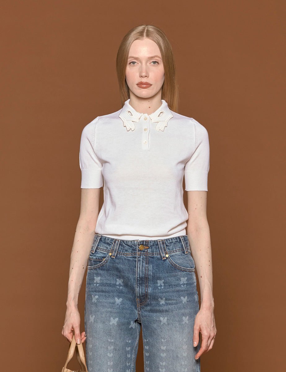 polo maglia bianco - vivetta - t-shirt