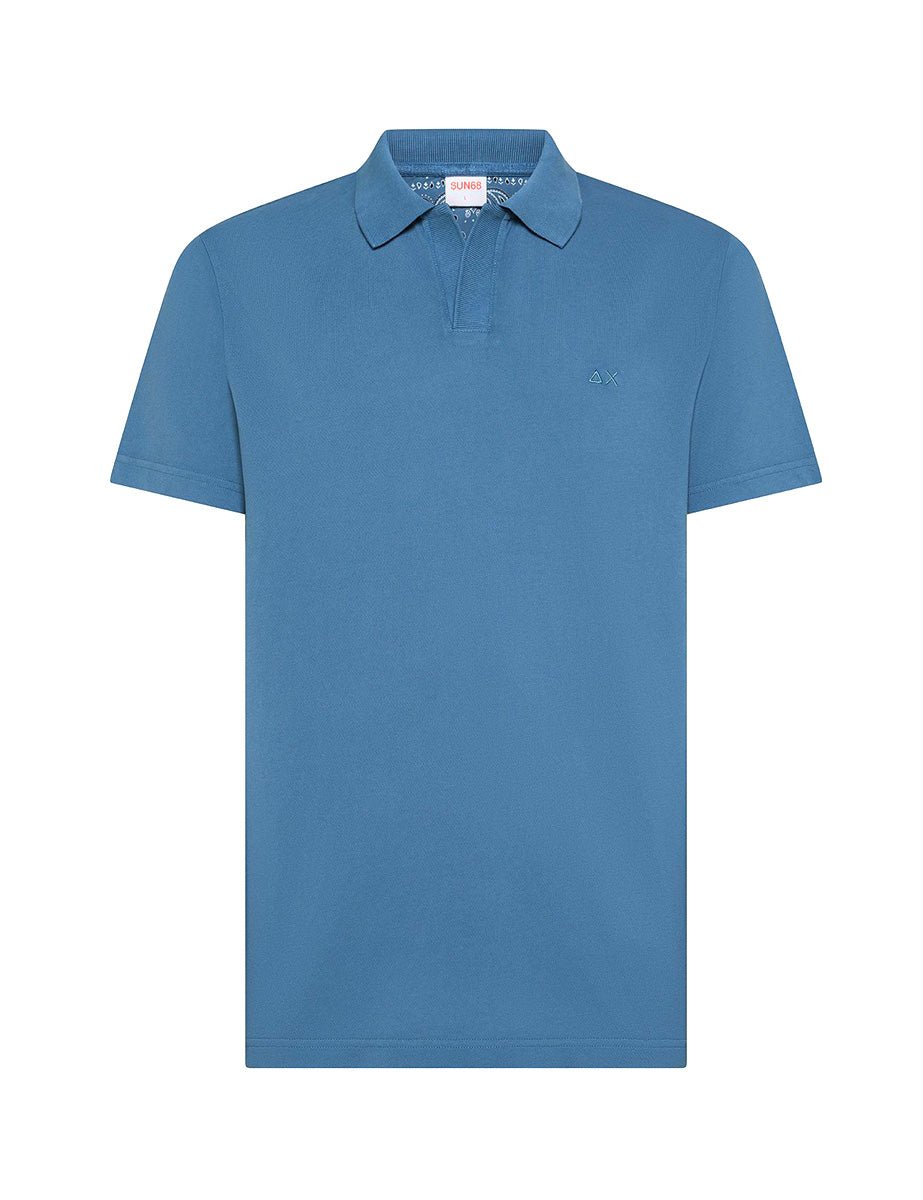polo piquet avio scuro - sun68 - polo