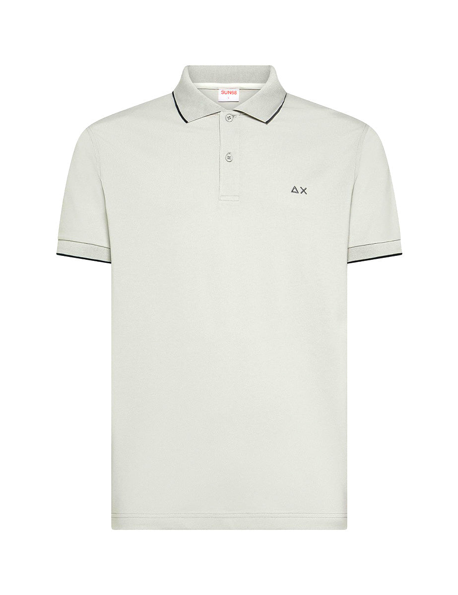 polo piquet profilo bianco - sun68 - polo