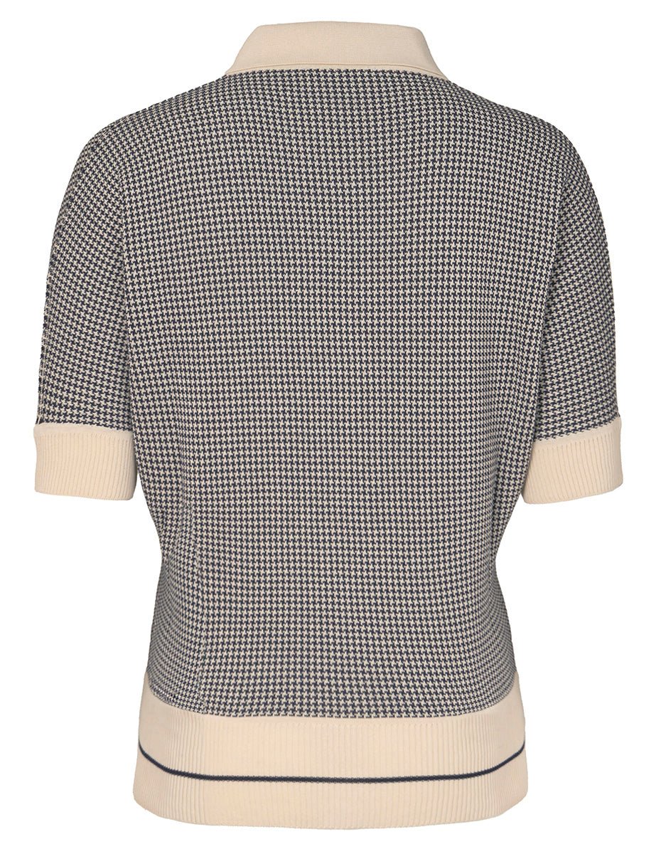 polo regular fit indigo avorio - slowear - maglia