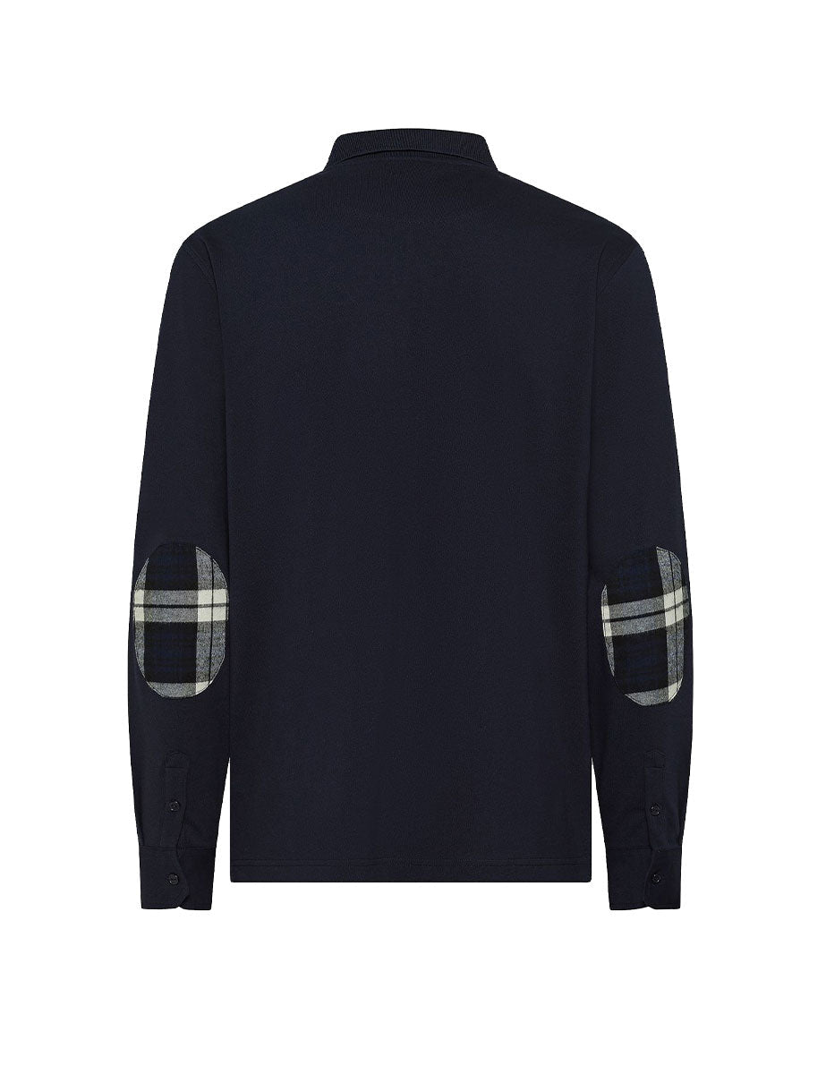 polo toppa check blu navy - sun68 - polo