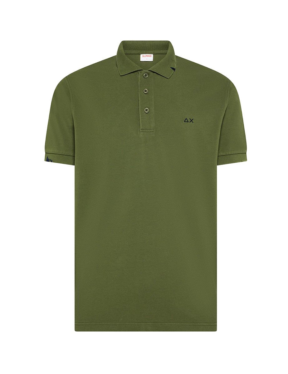 polo vintage broken verde scuro - sun68 - polo