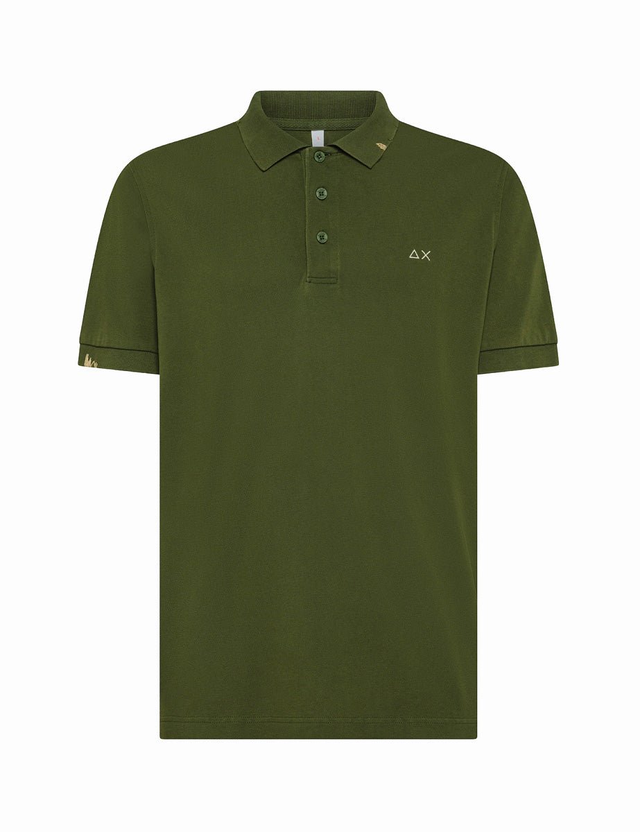 polo vintage verde scuro - sun68 - maglia
