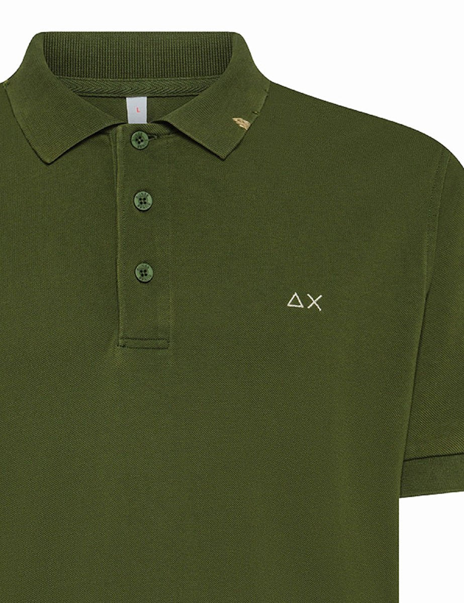 polo vintage verde scuro - sun68 - maglia