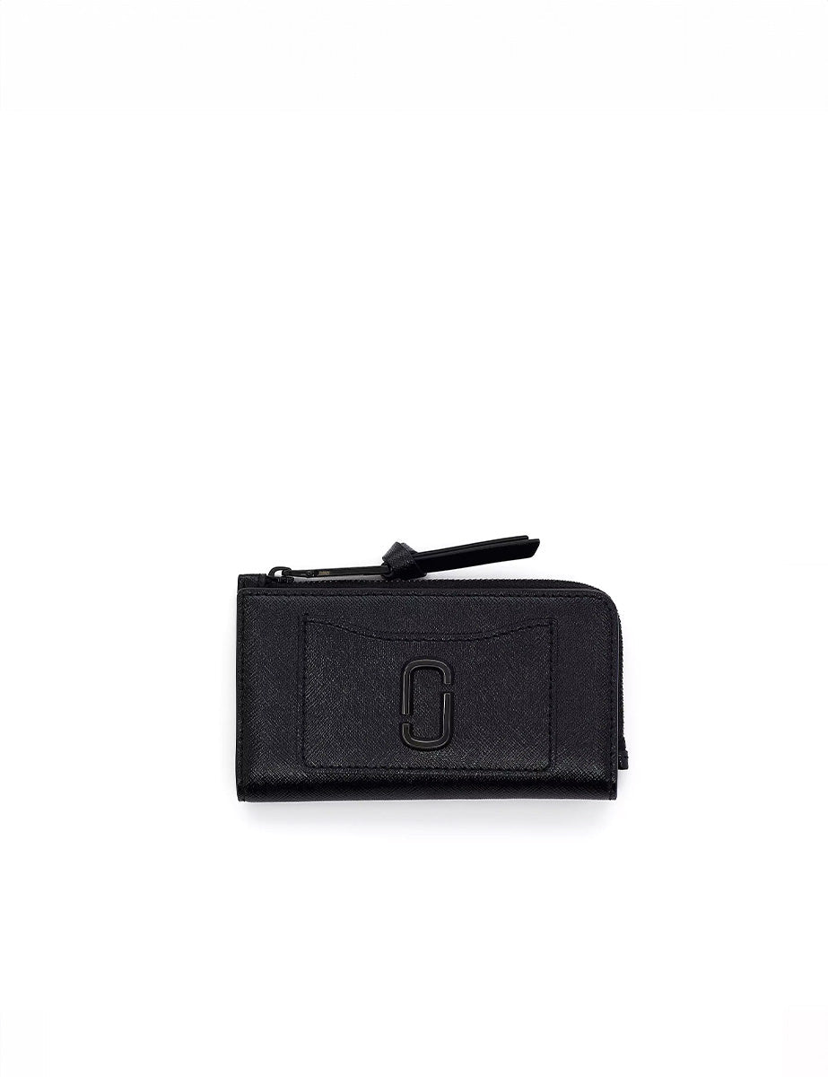 portafogli medium flat leather nero - marc jacobs - portafogli