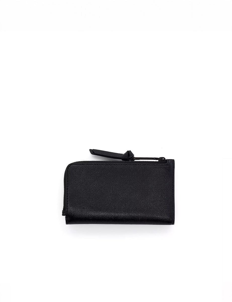 portafogli medium flat leather nero - marc jacobs - portafogli