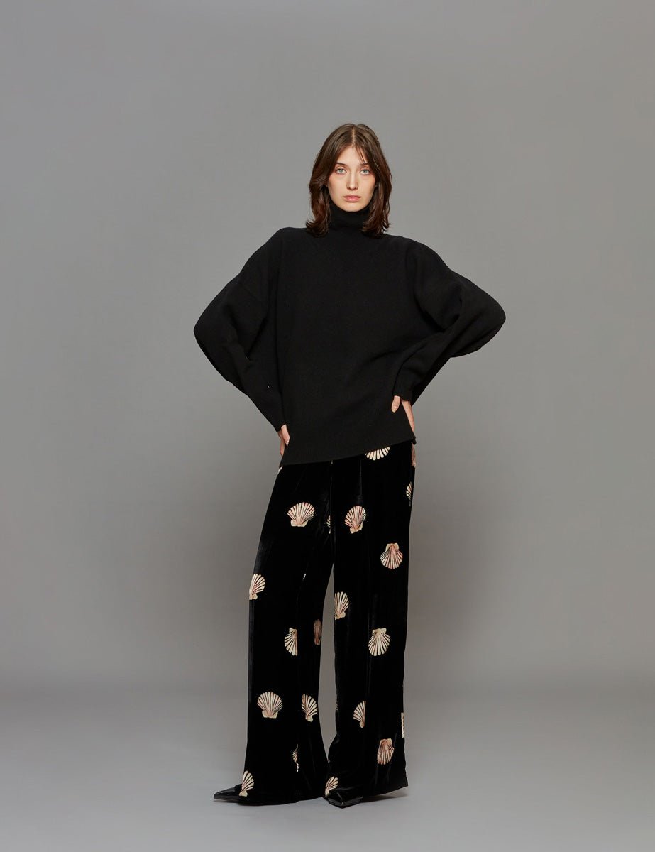 pullover dolcevita black - rohe - pullover