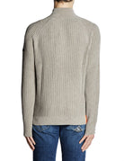 pullover full zip ciniglia beige - rrd - pullover