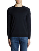 pullover girocollo amos blu - rrd - pullover