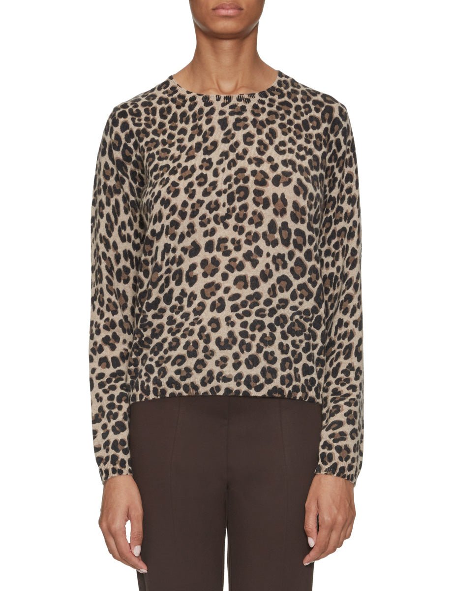 pullover girocollo animalier callista stampa leo - absolut cashmere - pullover