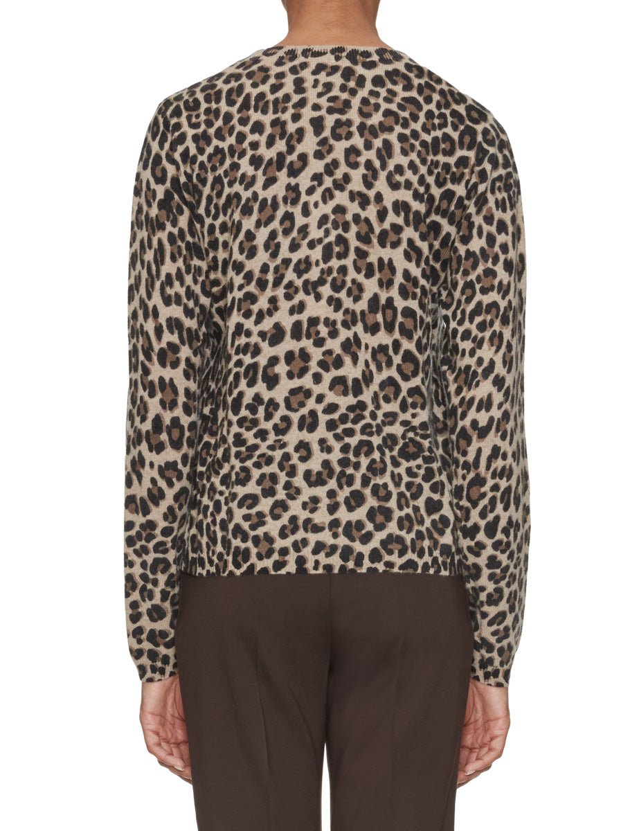 pullover girocollo animalier callista stampa leo - absolut cashmere - pullover