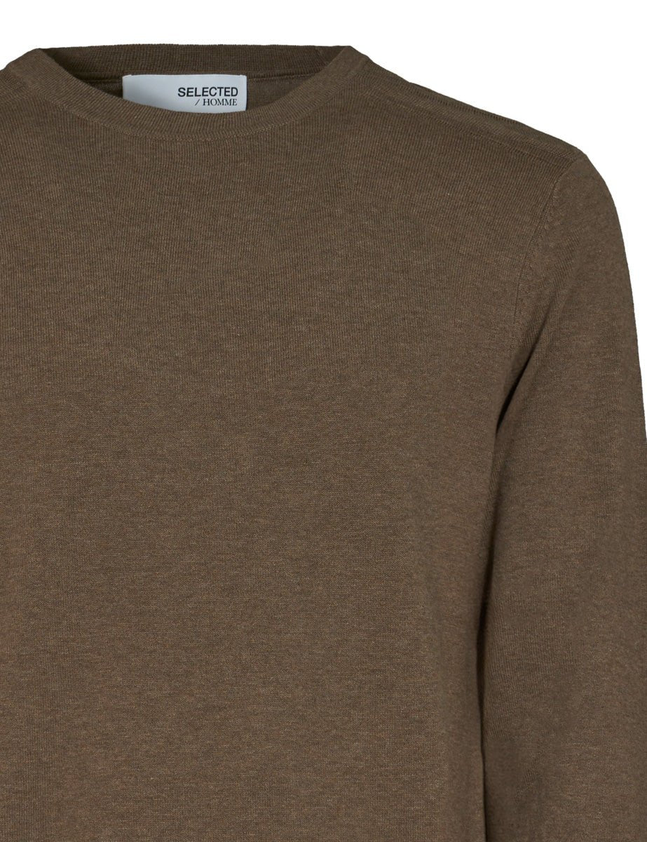 pullover girocollo berg teak - selected - pullover