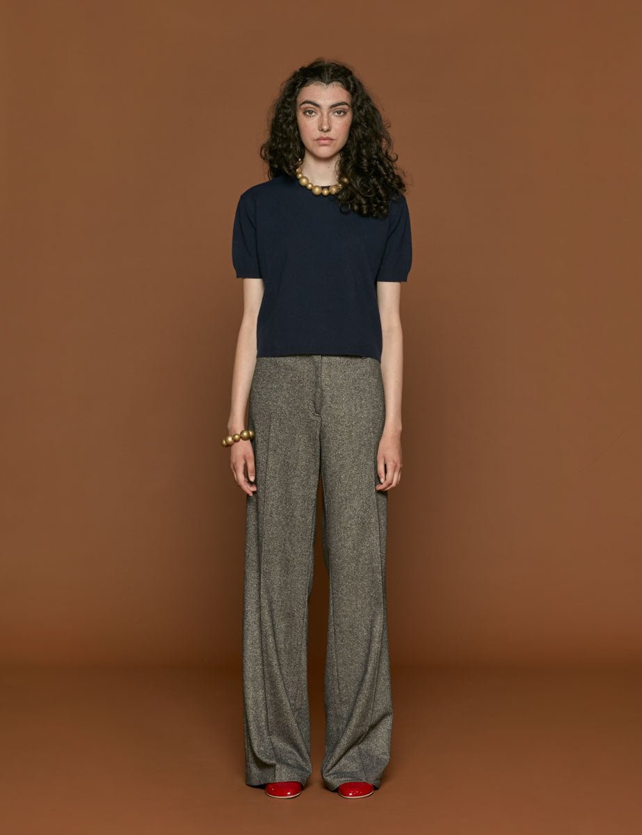 pullover girocollo blu scuro - n21 alessandro dell'acqua - pullover