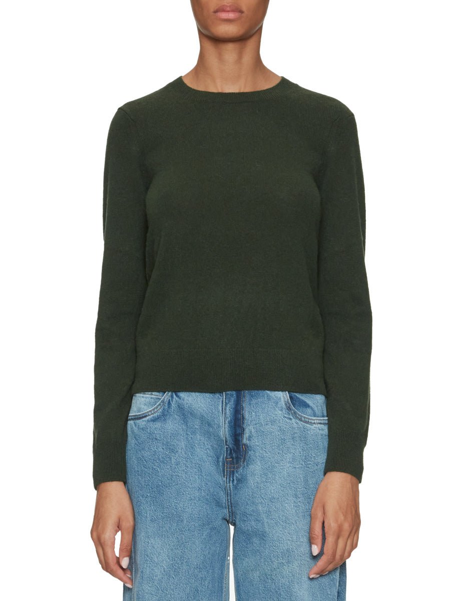 pullover girocollo catelina verde bosco - absolut cashmere - pullover