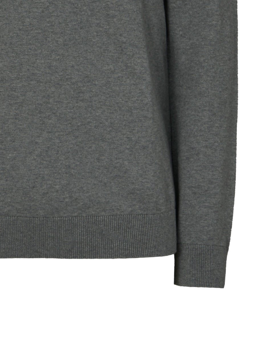pullover girocollo grey melange - selected - pullover