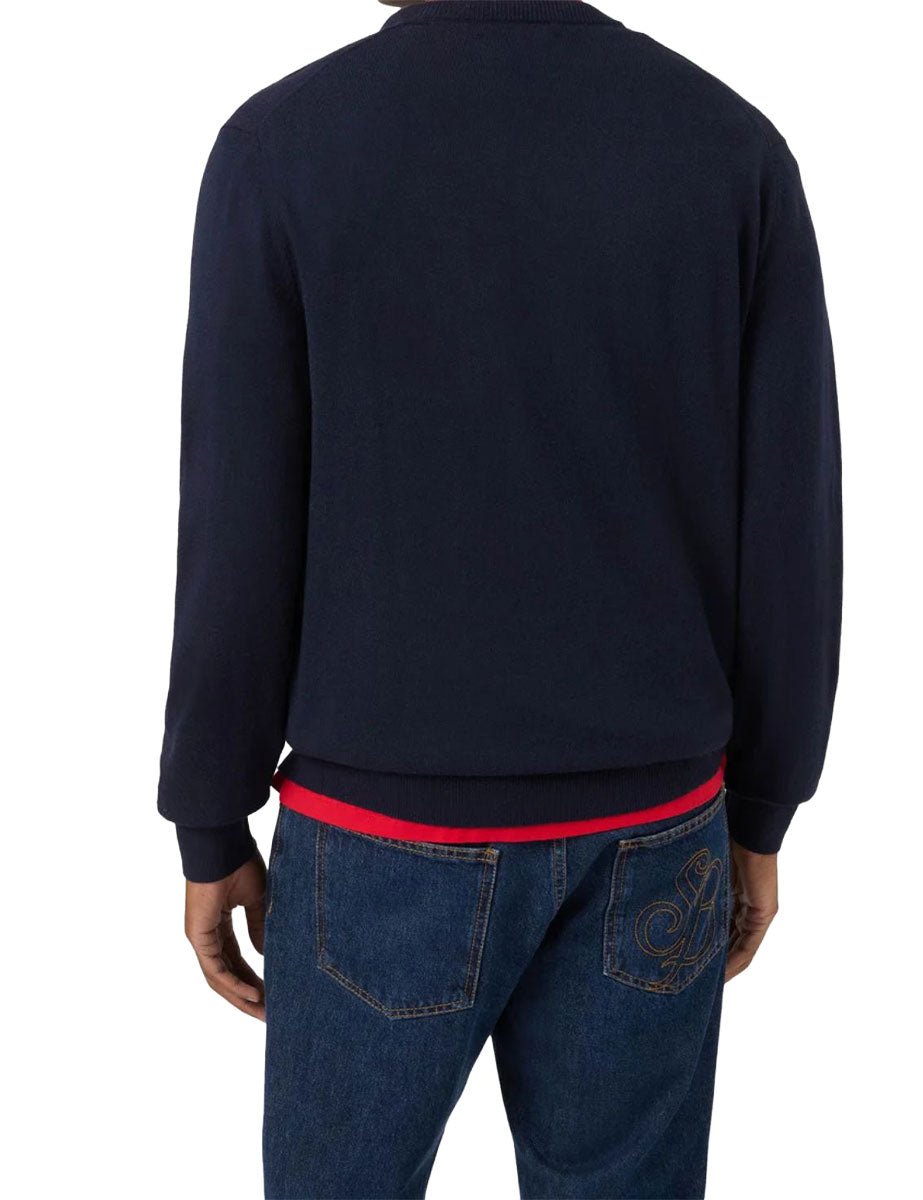 pullover girocollo heron i work for th big4 blu - st. barth - pullover