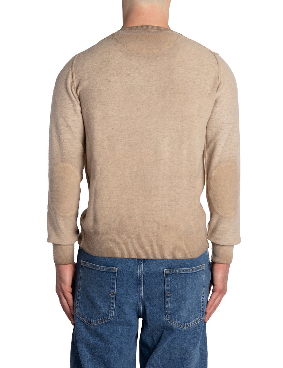 pullover girocollo rangerover beige scuro - bob - pullover