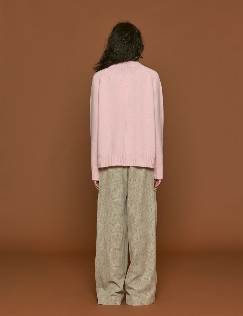 pullover girocollo soft pink - rohe - pullover