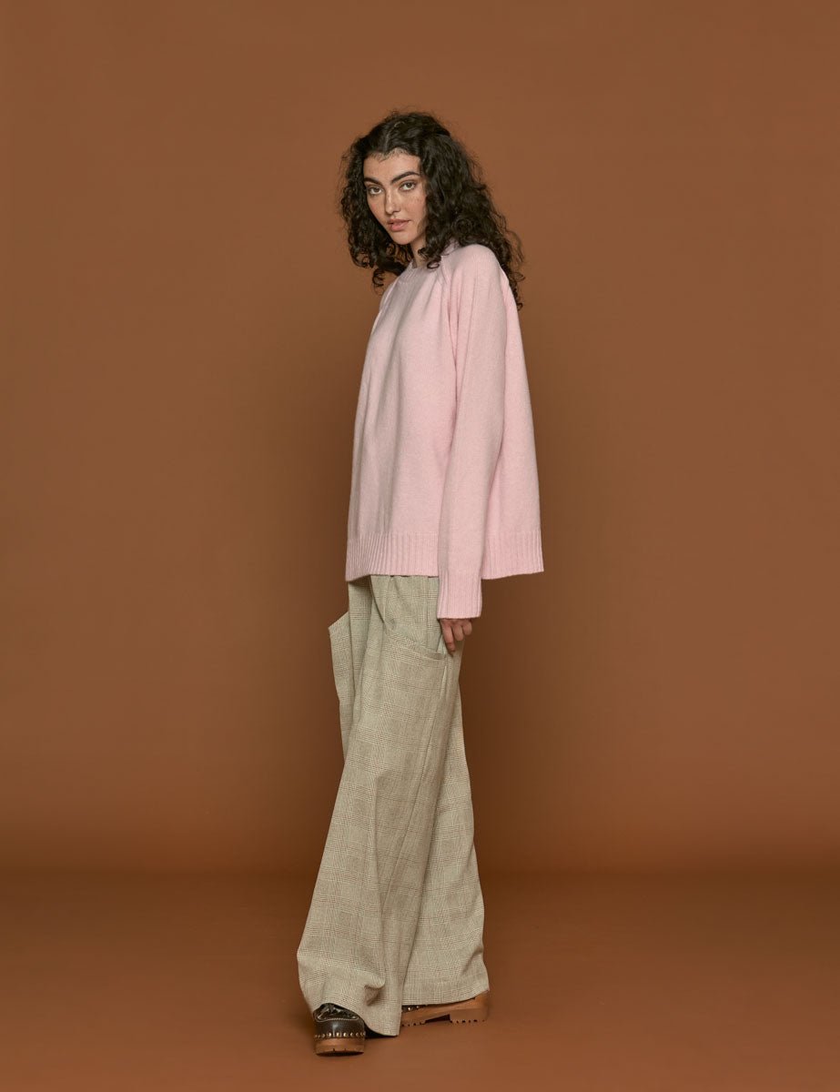 pullover girocollo soft pink - rohe - pullover