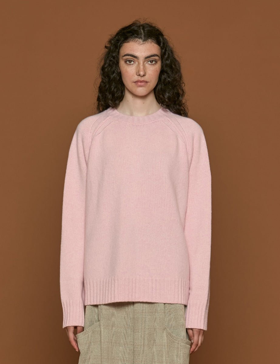 pullover girocollo soft pink - rohe - pullover