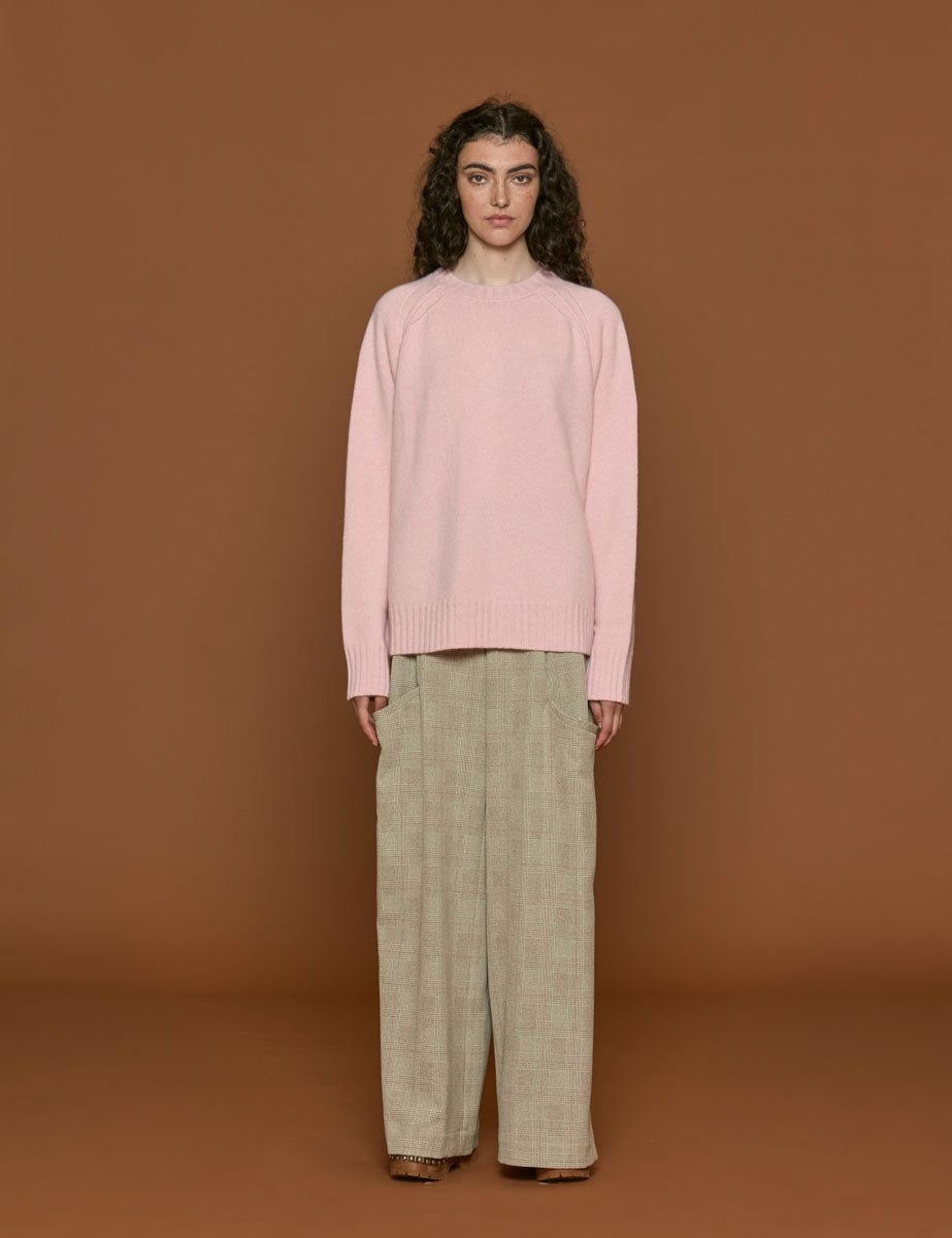 pullover girocollo soft pink - rohe - pullover